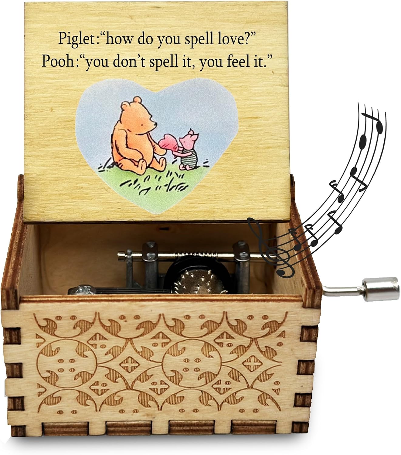 Best Friend Wood Music Box Gifts for Women, for Christmas Birthday, If There Ever Comes a Day.
