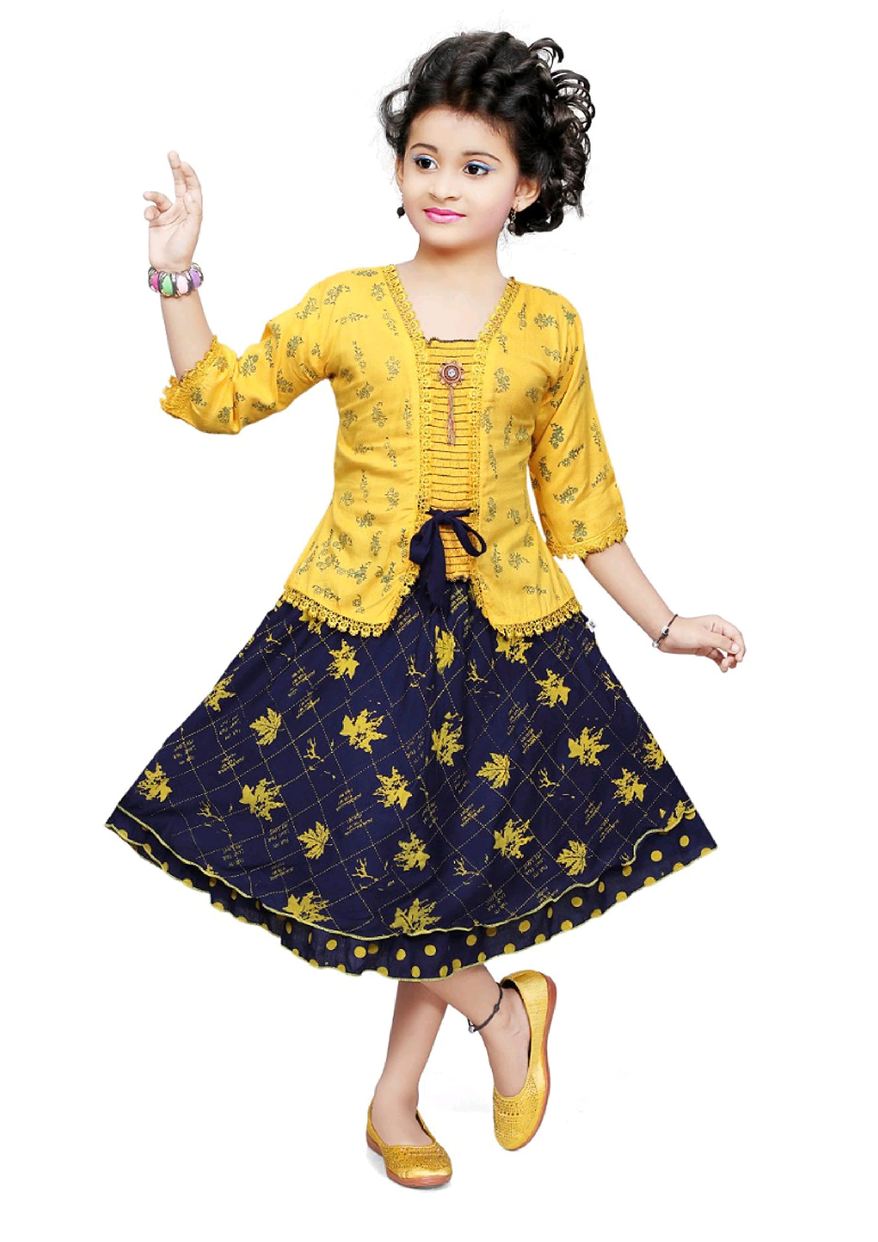 Angels Top and Skirt Set with Beautiful Design for Kids & Baby Girl