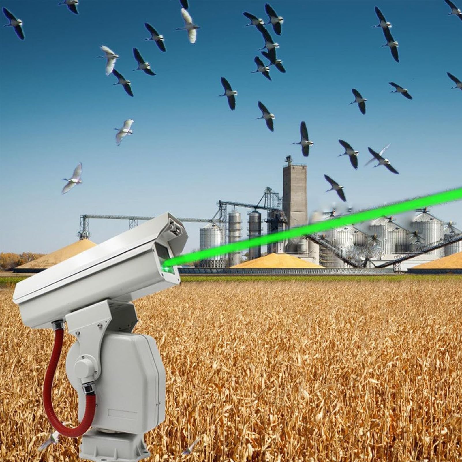 Automatyczny Odstraszacz PtakóW Laserowy, UrząDzenia OdstraszająCe Ptaki,Wodoodporny, Automatyczny Odstraszacz PtakóW,Do łOdzi I Na Dach Linear(A)-2W
