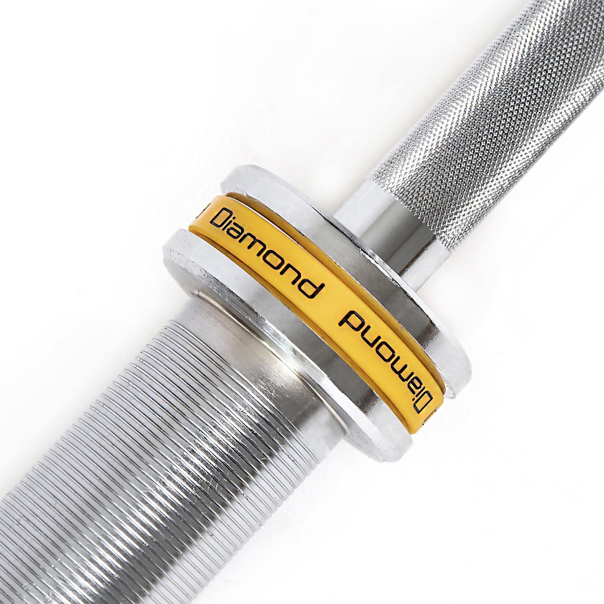 DIAMOND Bilanciere Olimpico Professionale Per Competizione e Training Da 220 cm [CARICO MAX DA 450 KG A 1000 KG] Per CrossFit, Squat e Functional Training, Impugnatura Zigrinata