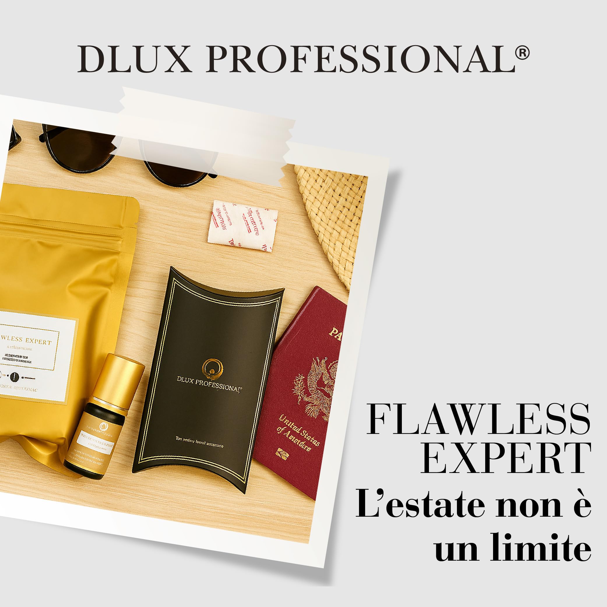 Dlux Professional Colla per Extension Ciglia Flawless Expert, 5ML Nera, Asciugatura Rapida (2-3 sec), Lunga Durata (5-7 sett.)