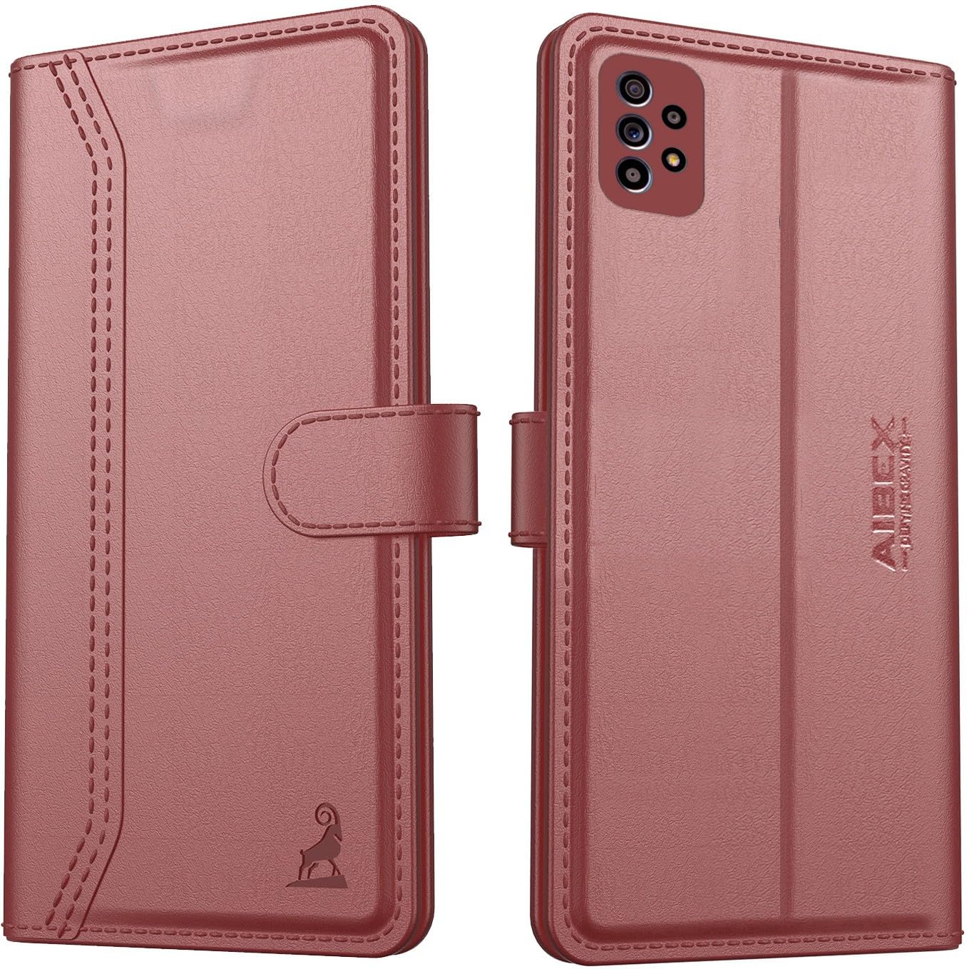 AIBEX ® Samsung Galaxy A52 / Samsung Galaxy A52s 5G Flip Cover Leather Finish | Inside TPU with Card Pockets | Wallet Stand | Complete Protection Flip Case Brown (B09TB1MYPP) Amazon Price History, Amazon Price Tracker