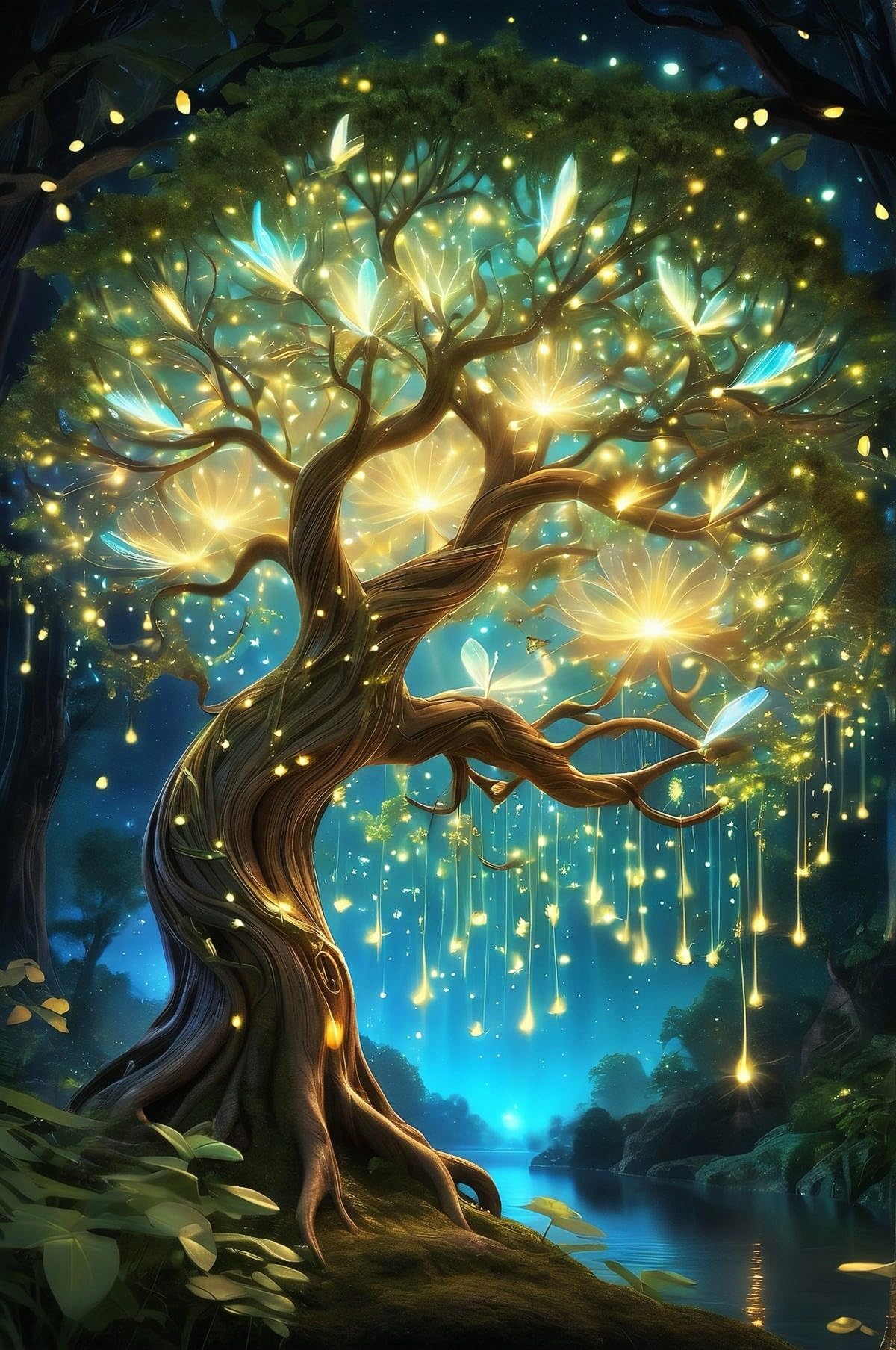 HKLIOPU Diamond Art Kits Adults,Tree of Life 5D Diamond Painting Kits,Full Drill Gem Art Kits DIY Kids and Crafts Home Decor 12x16inch