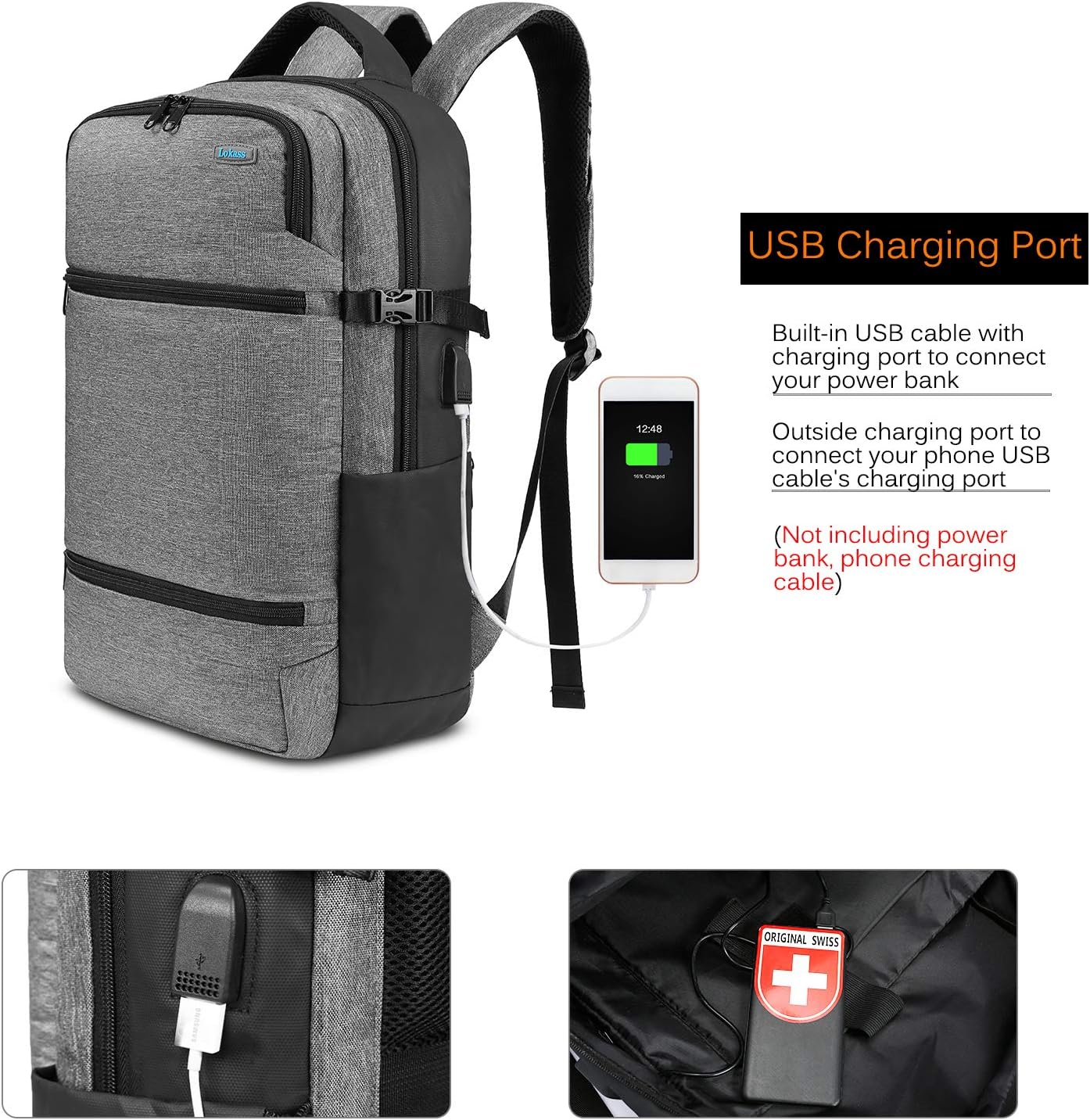 Buy 2 get 3 Srotek Multifunctional Travel Backpack 17.3 Inch Laptop Rucksack Bookbag Anti-Theft Daypack with TSA Friendly, USB Charging Port, Casual, Lightweight, for Men/School/Work/Business, Gray Best Seller Srotek Multifunctional Travel Backpack 17.3 Inch Laptop Rucksack Bookbag Anti-Theft Daypack with TSA Friendly, USB Charging Port, Casual, Lightweight, for Men/School/Work/Business, Gray