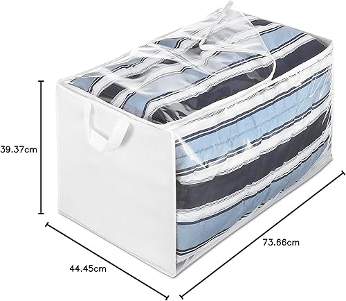 Miniatura 7 de Whitmor Bolsa de almacenamiento, 13.5 pulgadas de largo x 24.5 pulgadas de ancho x 11.5 pulgadas de alto, transparente