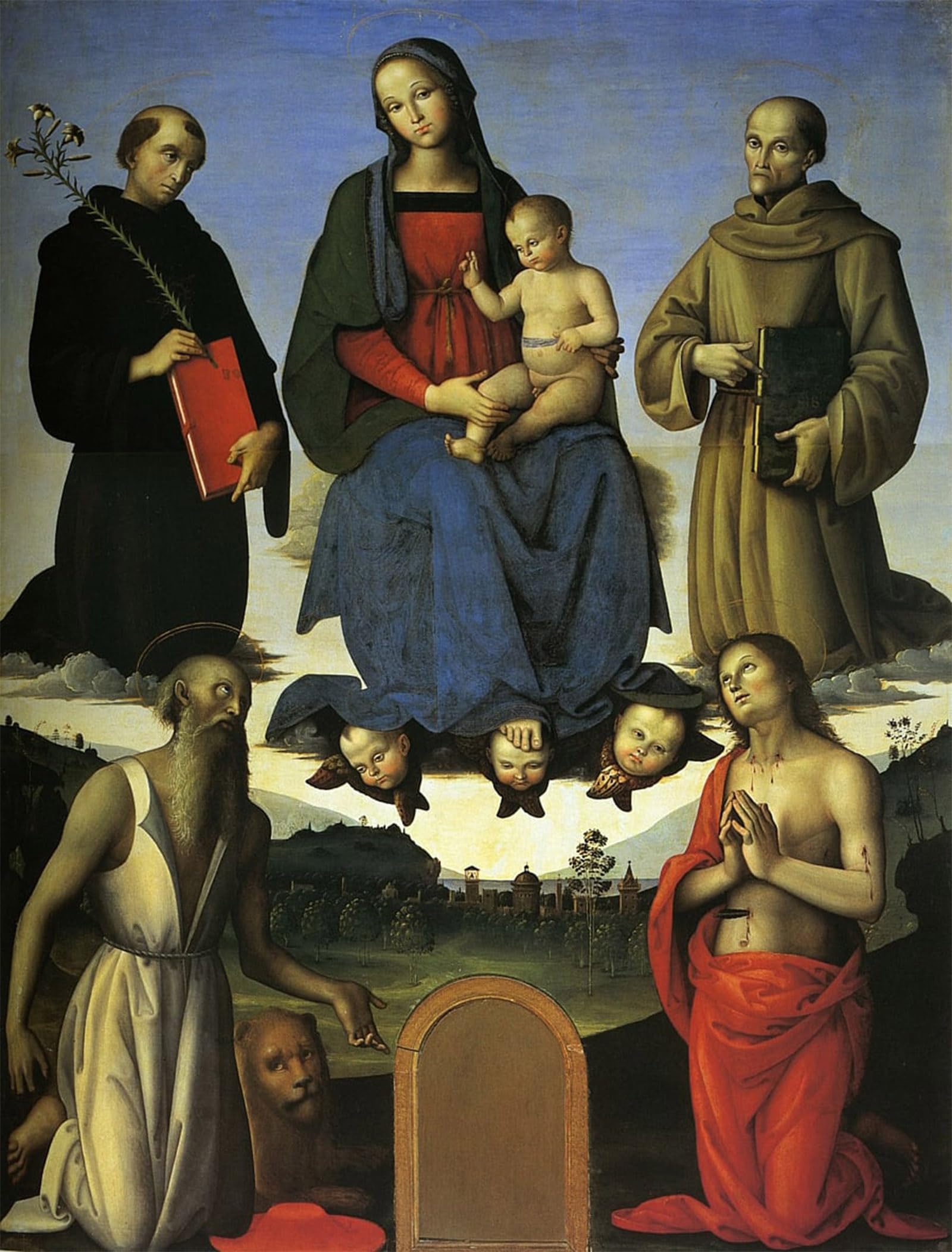 POSTERIIk Famous Animal Posters Vintage Picture Pala Tezi by Pietro Perugino Modern Wall Decor for Home Decor 60x90cm