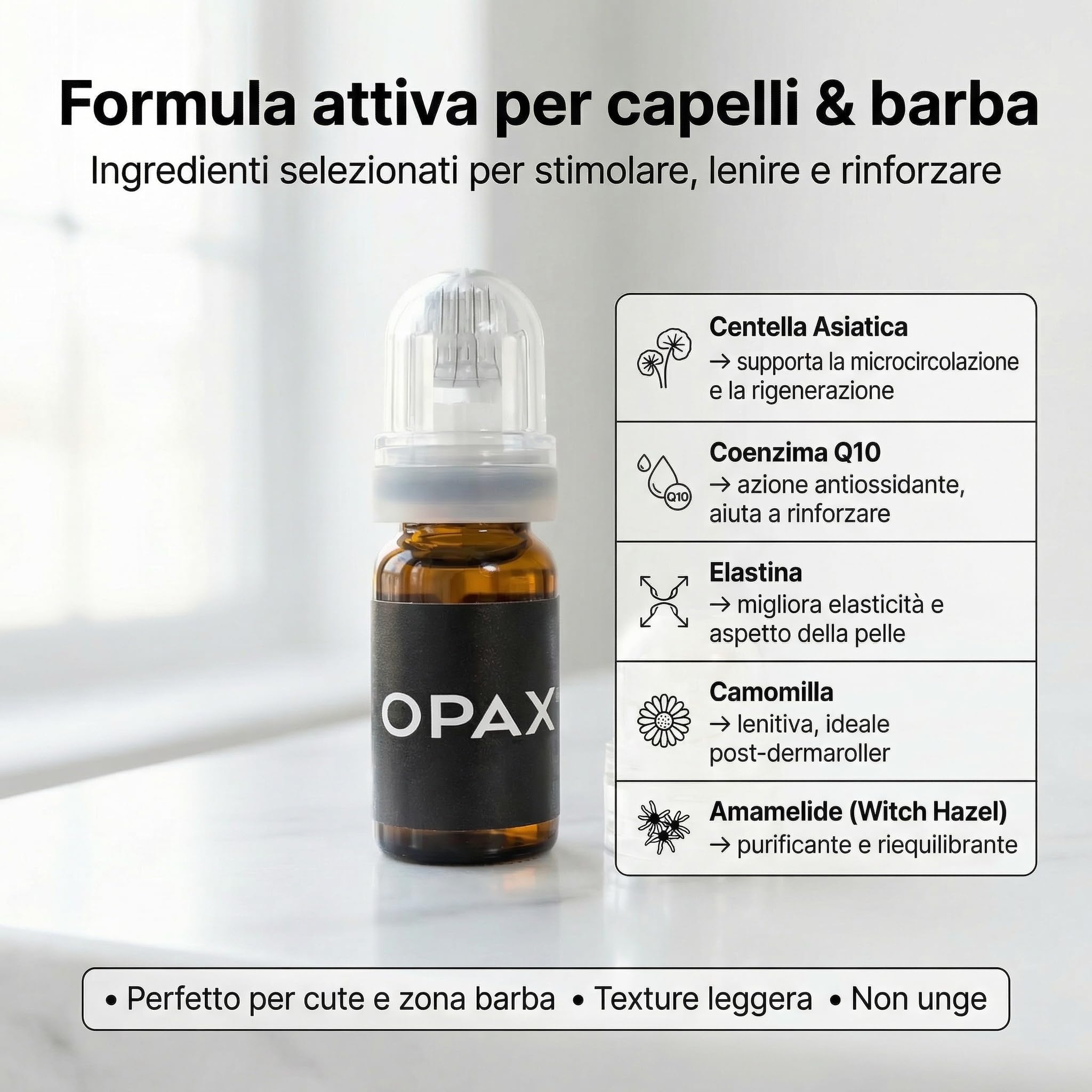 Derma roller cheveux, produit pour la perte de cheveux, renforce et stimule