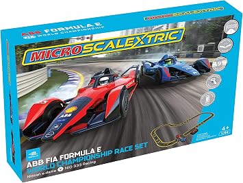 Scalextric Micro Formula E -Lamborghini vs Porsche - Battery Powered Race Set. Micro