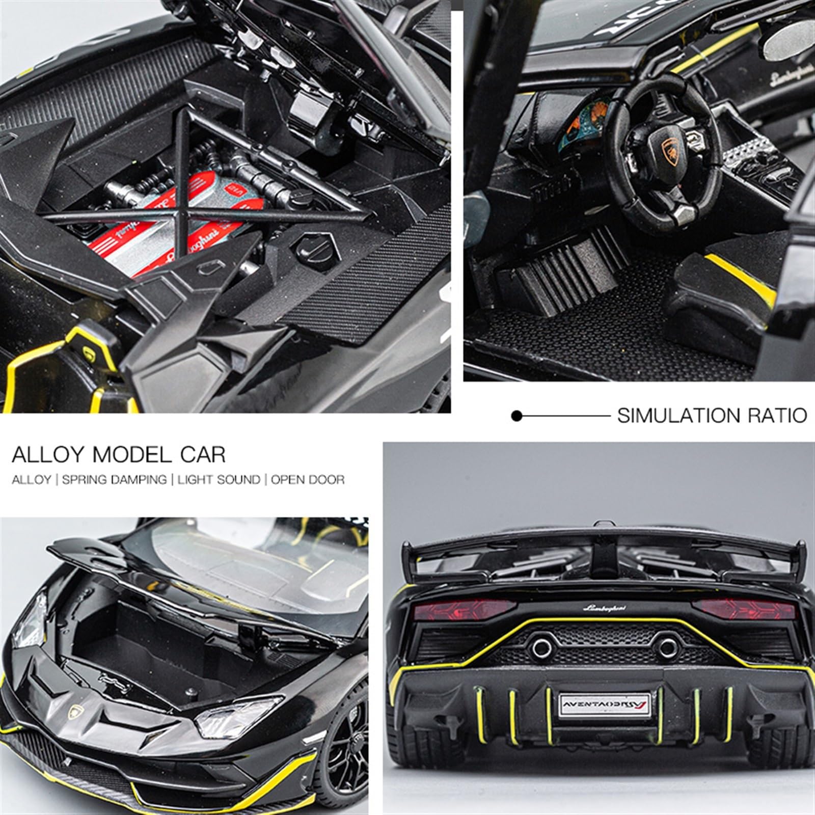 Scale Finished Model Car 1/24 for Lamborghini Aventador SVJ 63