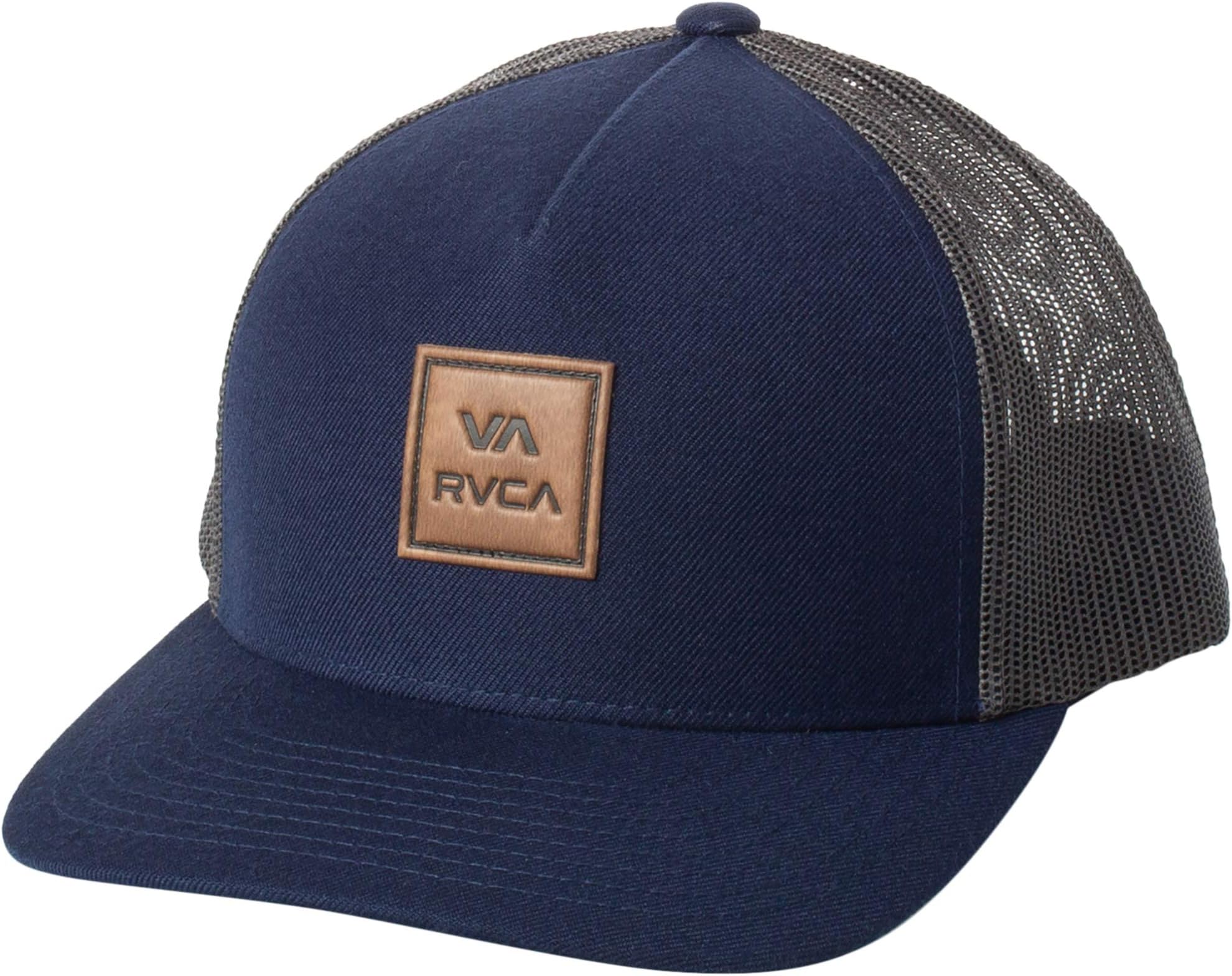RVCA mens Adjustable Snapback Curved Brim Trucker Hat Hat (pack of 1)