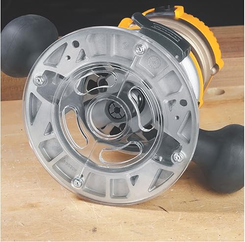 Miniatura 5 de DEWALT Router, velocidad variable, base fija, 2-14 HP (DW618K) , amarillo