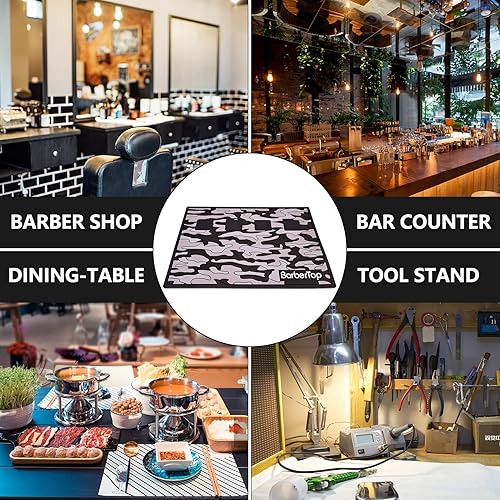 Miniatura 8 de Tapete organizador de herramientas de peluquero, tapete magnético para peluquero, tapete para recortar, almohadilla de estación de tira magnética