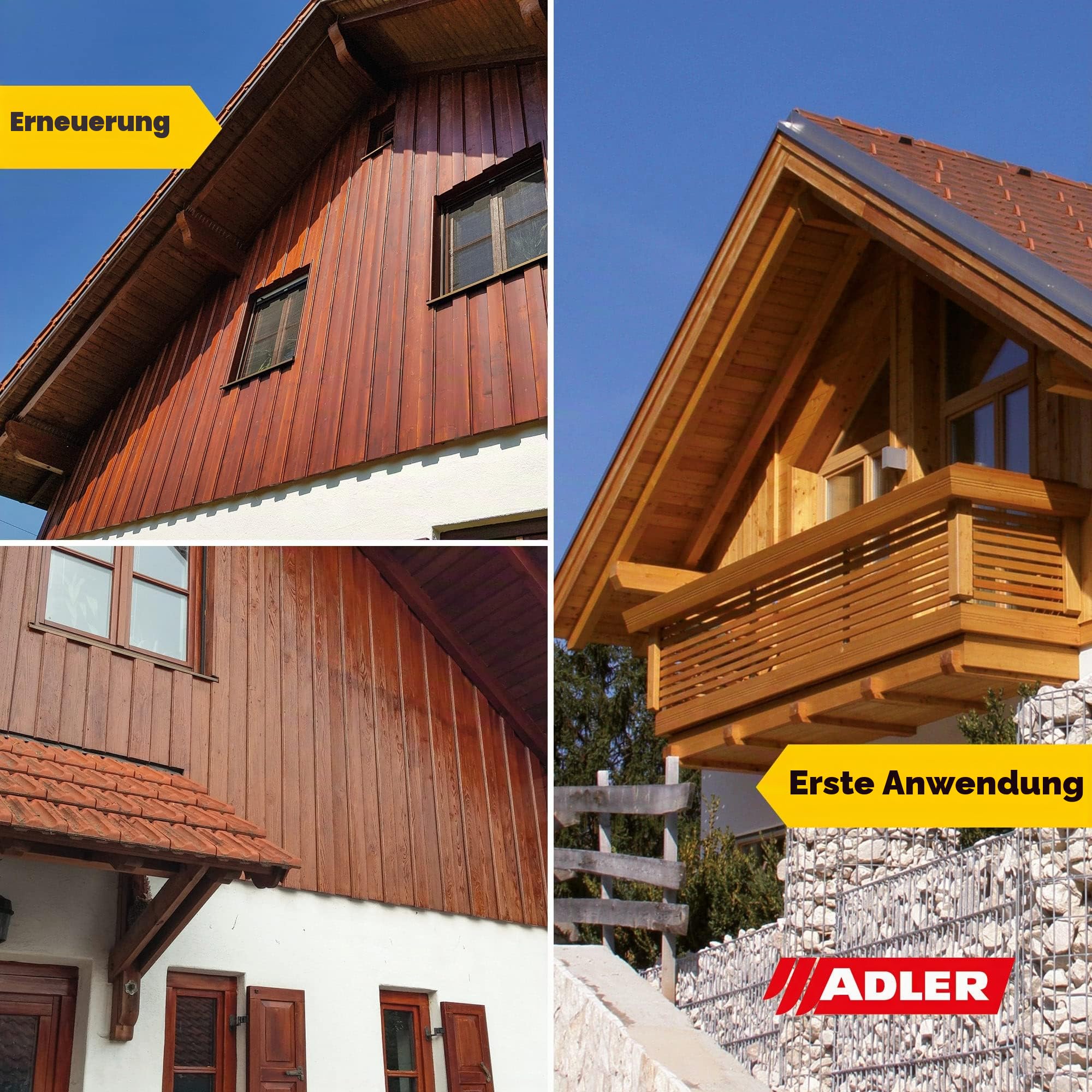 ADLER Pullex Langzeit-Lasur Weide Holzlasur aussen Holz außen lange Haltbarkeit 5 l