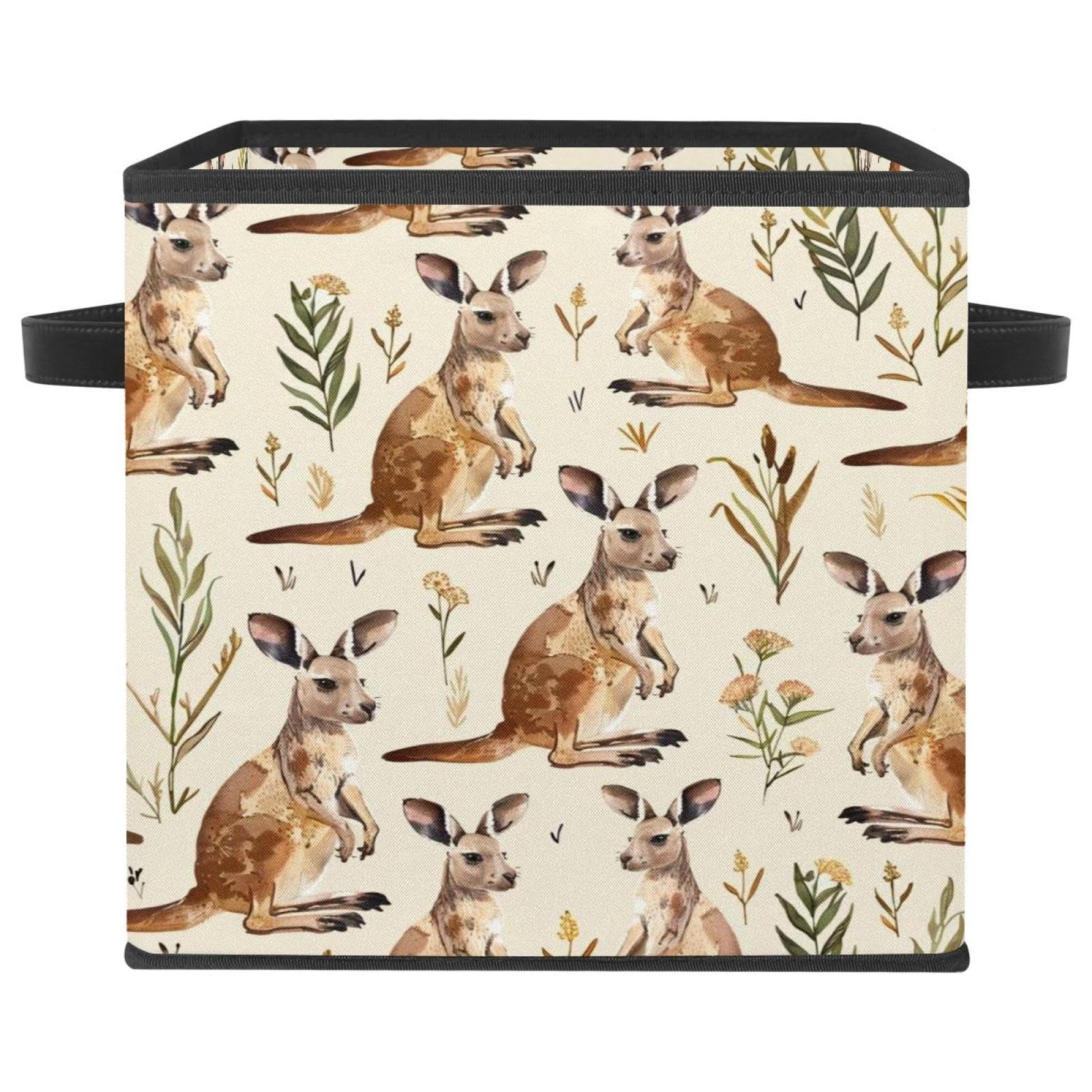 Boîte de rangement kangourou en tissu Oxford 28cm pliable