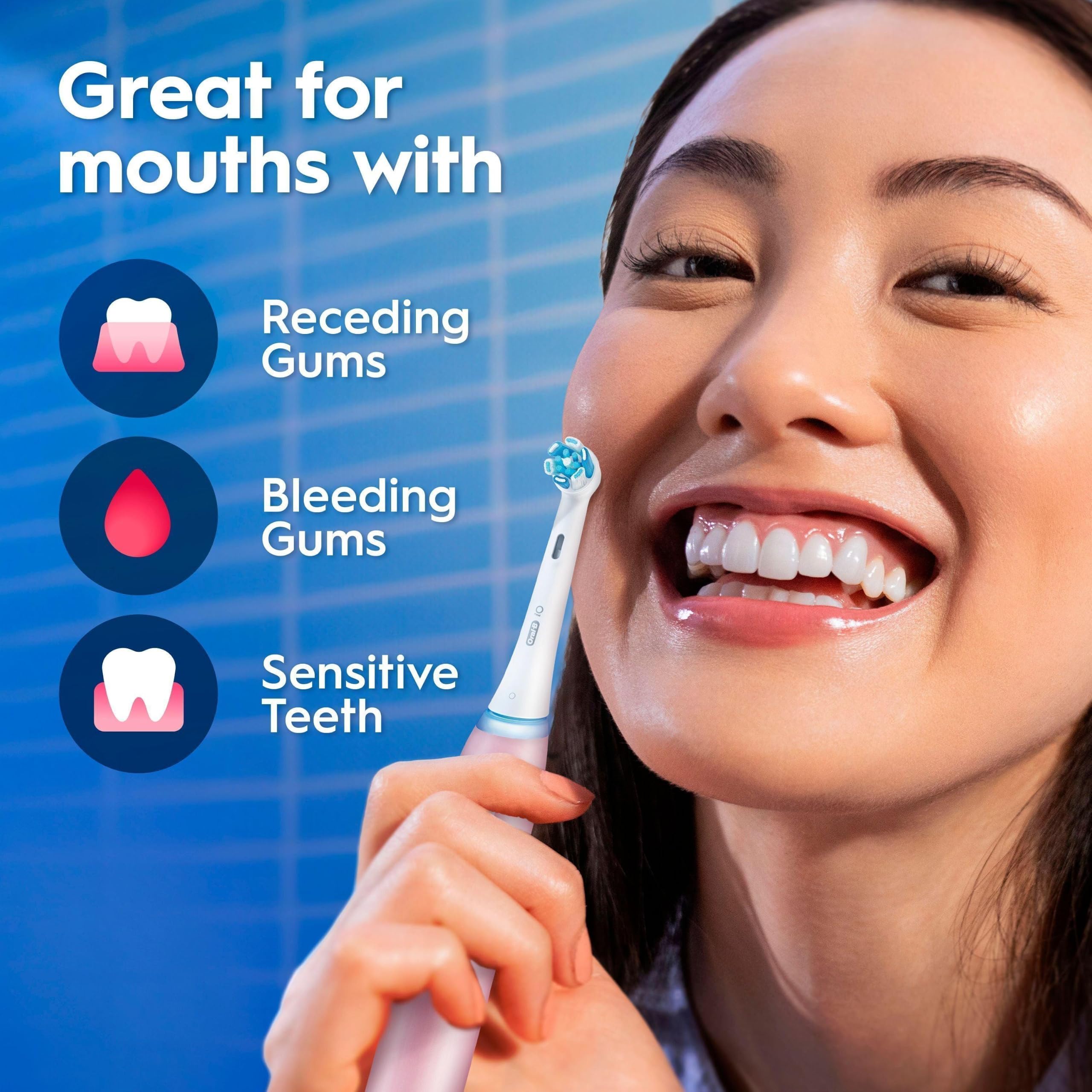 Spazzolino elettrico Oral-B iO3 | Rosa | 1 Spazzolino da viaggio