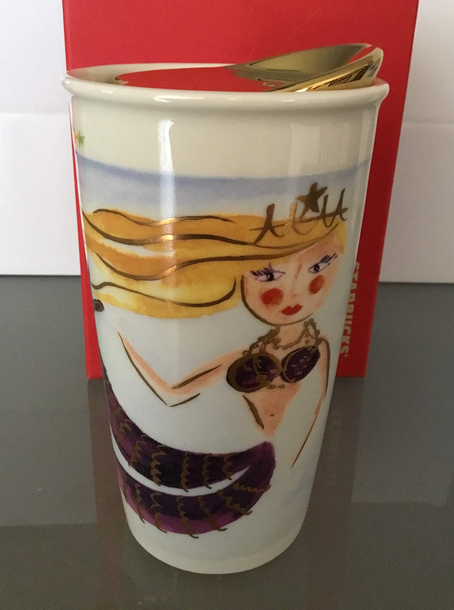 Amazon.com: Starbucks Illustrated Siren Double Wall Traveler, 12 Fl Oz :  Home & Kitchen
