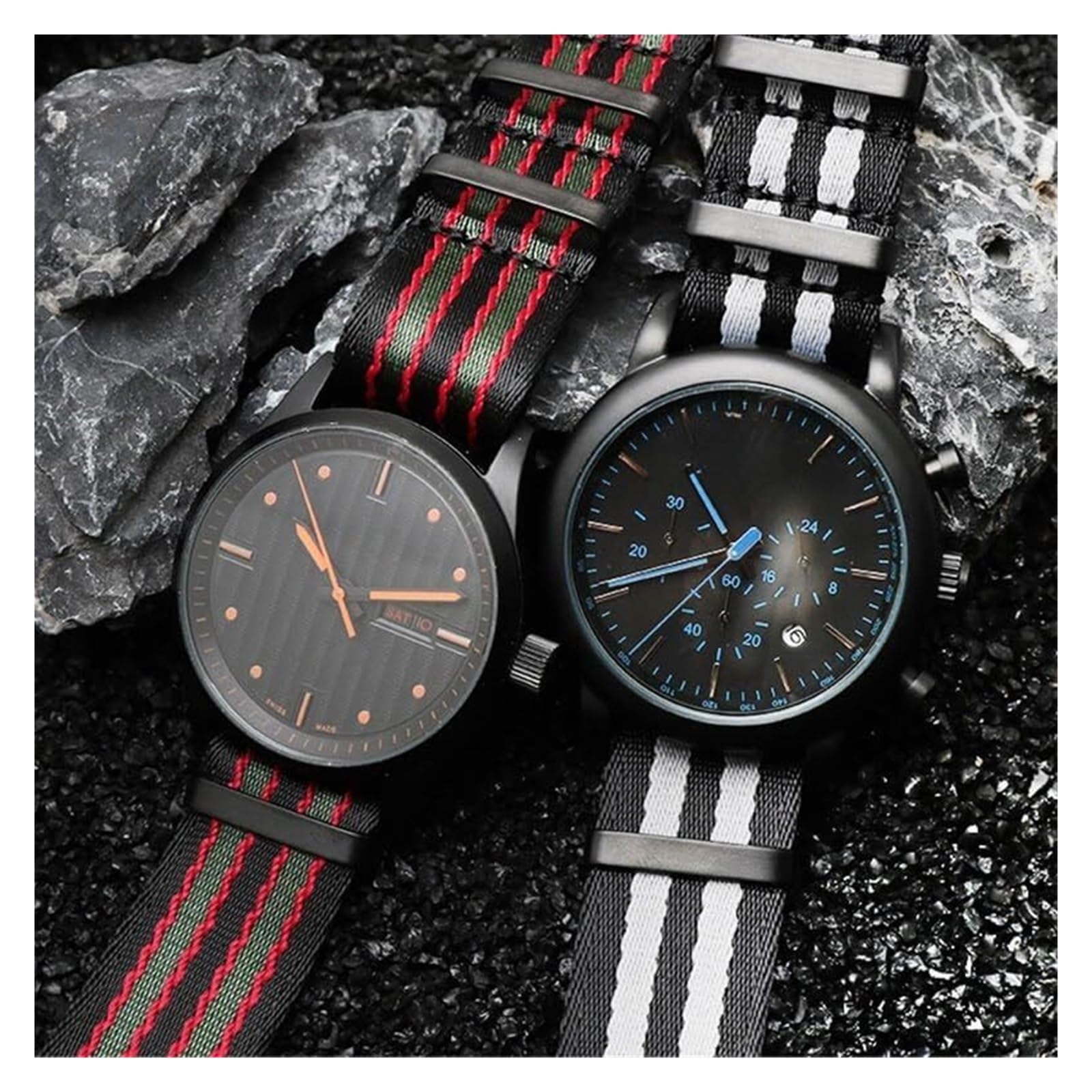 Remplacement du bracelet de la montre intelligente 20mm 22mm 18 bracelet de montre en Nylon bracelet de montre universel Type hommes sport bracelet de montre remplacement