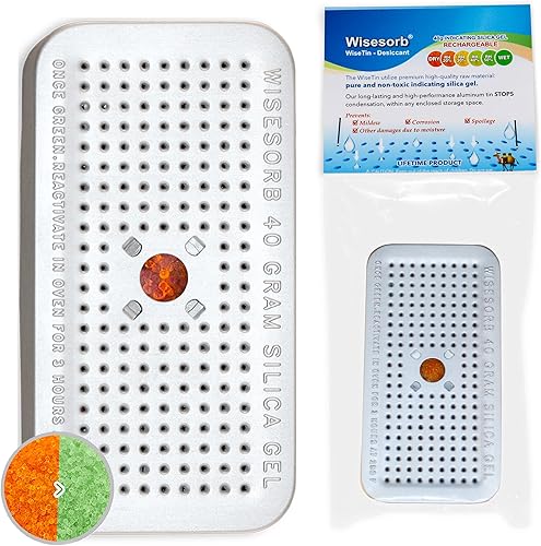 Miniatura 12 de Paquetes desecantes recargables de 100g x 2 piezas para almacenamiento, paquetes de gel de sílice indicadores de color, absorbentes de humedad con