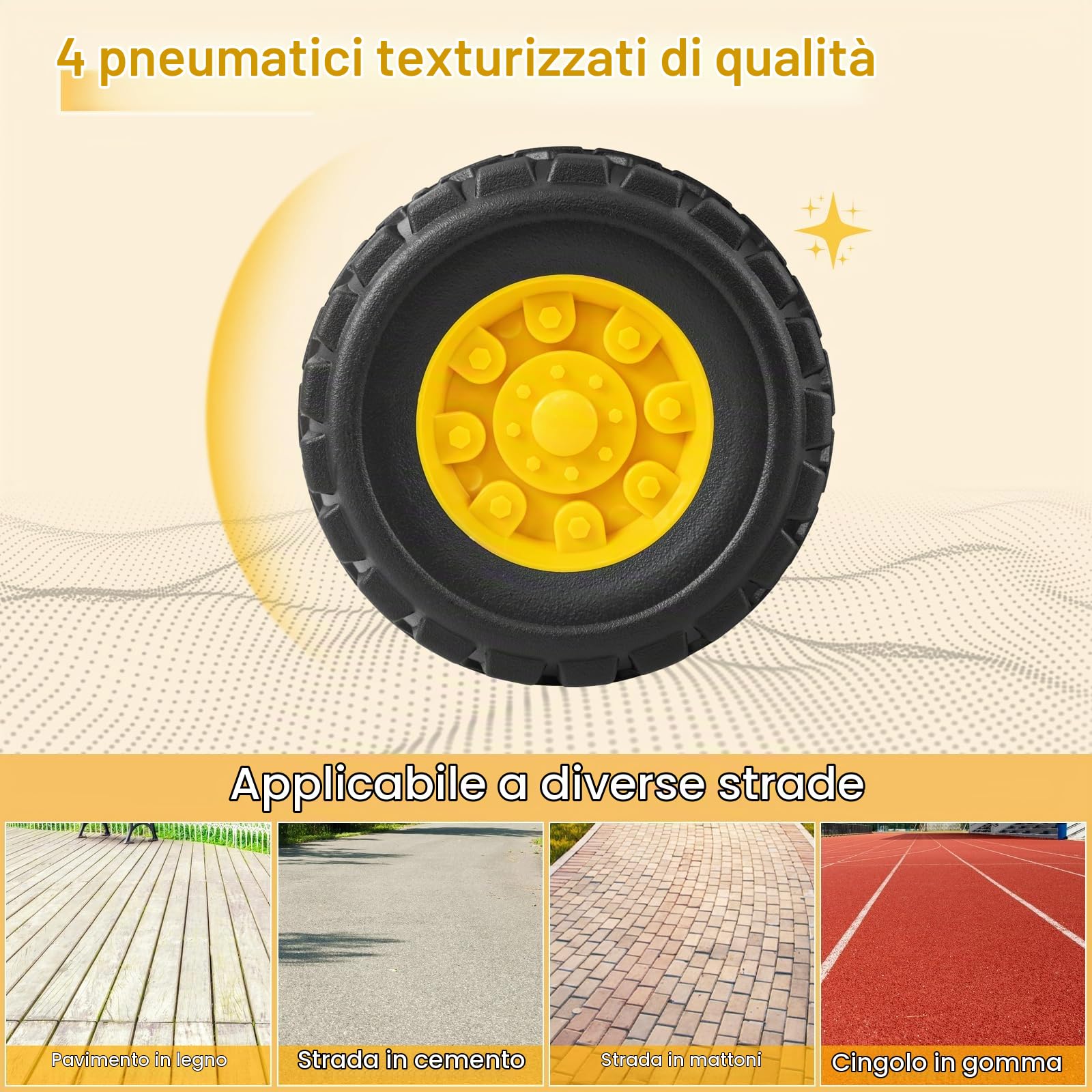 RELAX4LIFE Escavatore Elettrico per Bambini, con Benna Regolabile, Vano Nascosto, Suoni, Effetti Sonorie Canestro Nascosto e 3 Basket, per Bambini, Portata di 25KG, 2 Anni+ (MODELLO 2)