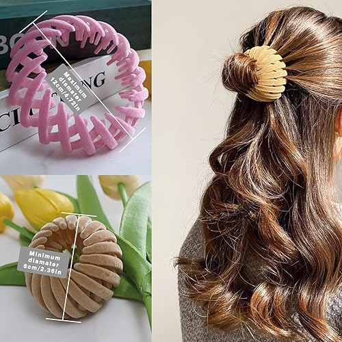 Miniatura 2 de 7 accesorios para el cabello para mujer, pinza mágica para el cabello con pinzas para moño de pelo