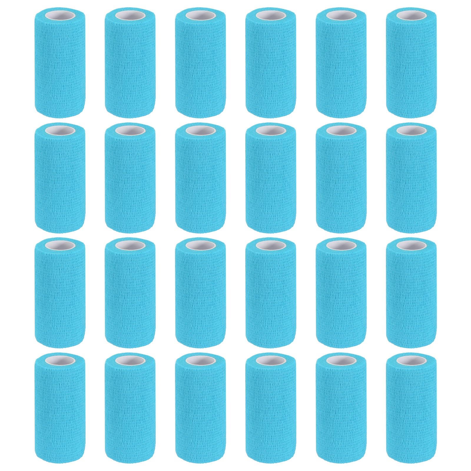 PATIKIL Self Adhesive Bandage Wrap 177 x 4 24 Pcs Elastic Self Adherent Self Breathable Wrap Tape for
