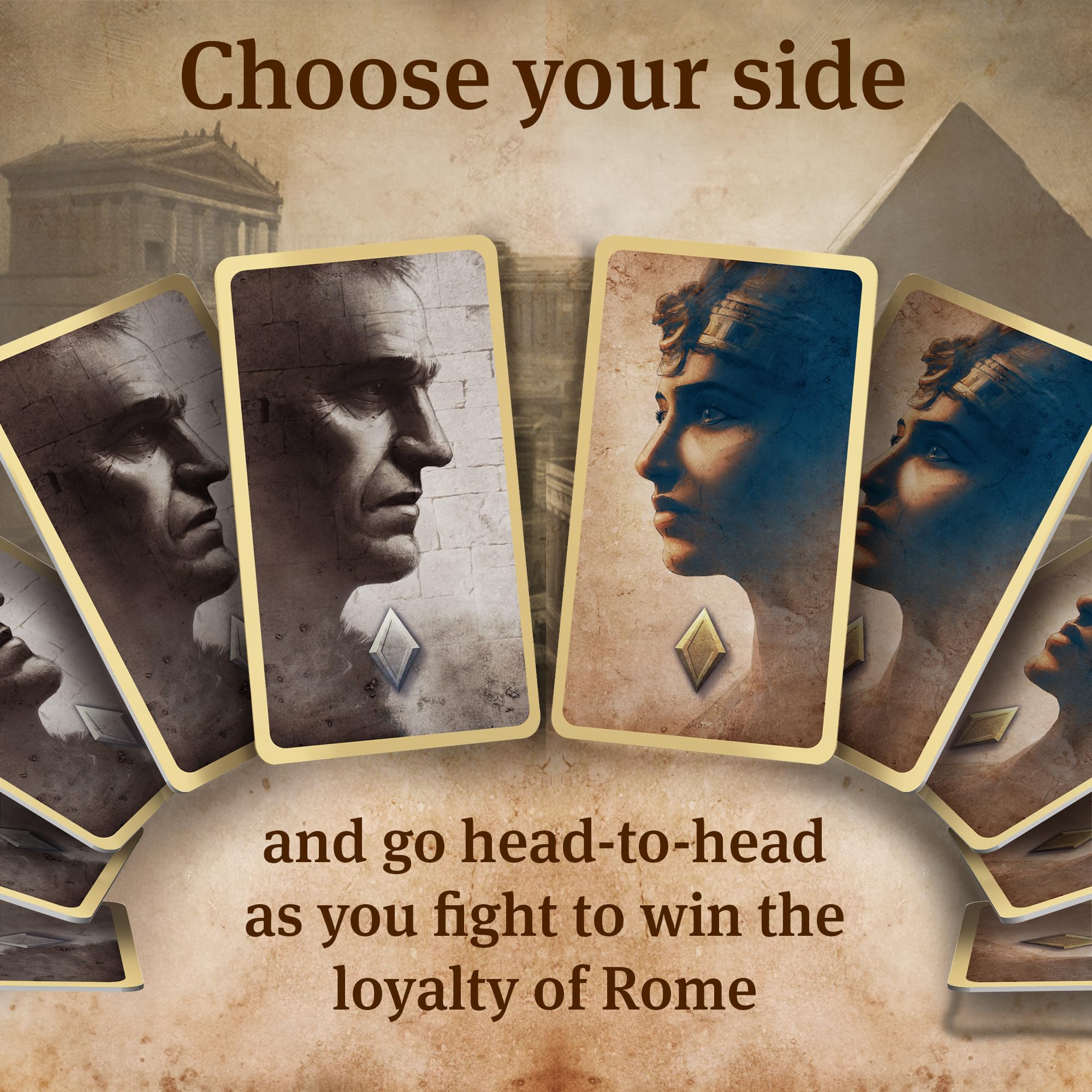 Thames & Kosmos Caesar & Cleopatra Card Game, Red, Yellow, Green, 20 cm x 20 cm x 4 cm - Image 2
