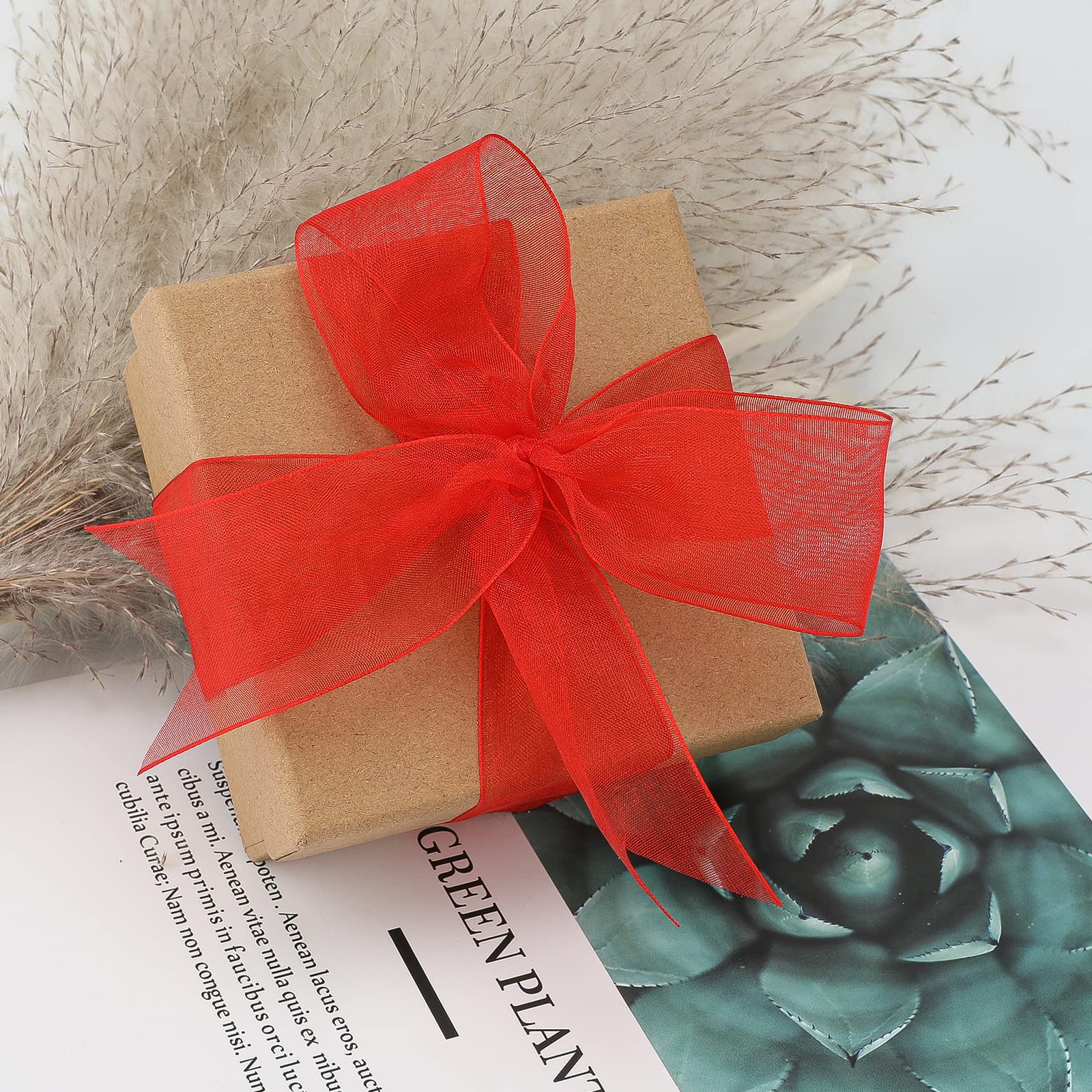 Nastro In Organza Oro Rosa - 20mm X 45m Per Regali, Matrimoni, Natale, Decorazioni Fai Da Te - Foto 7