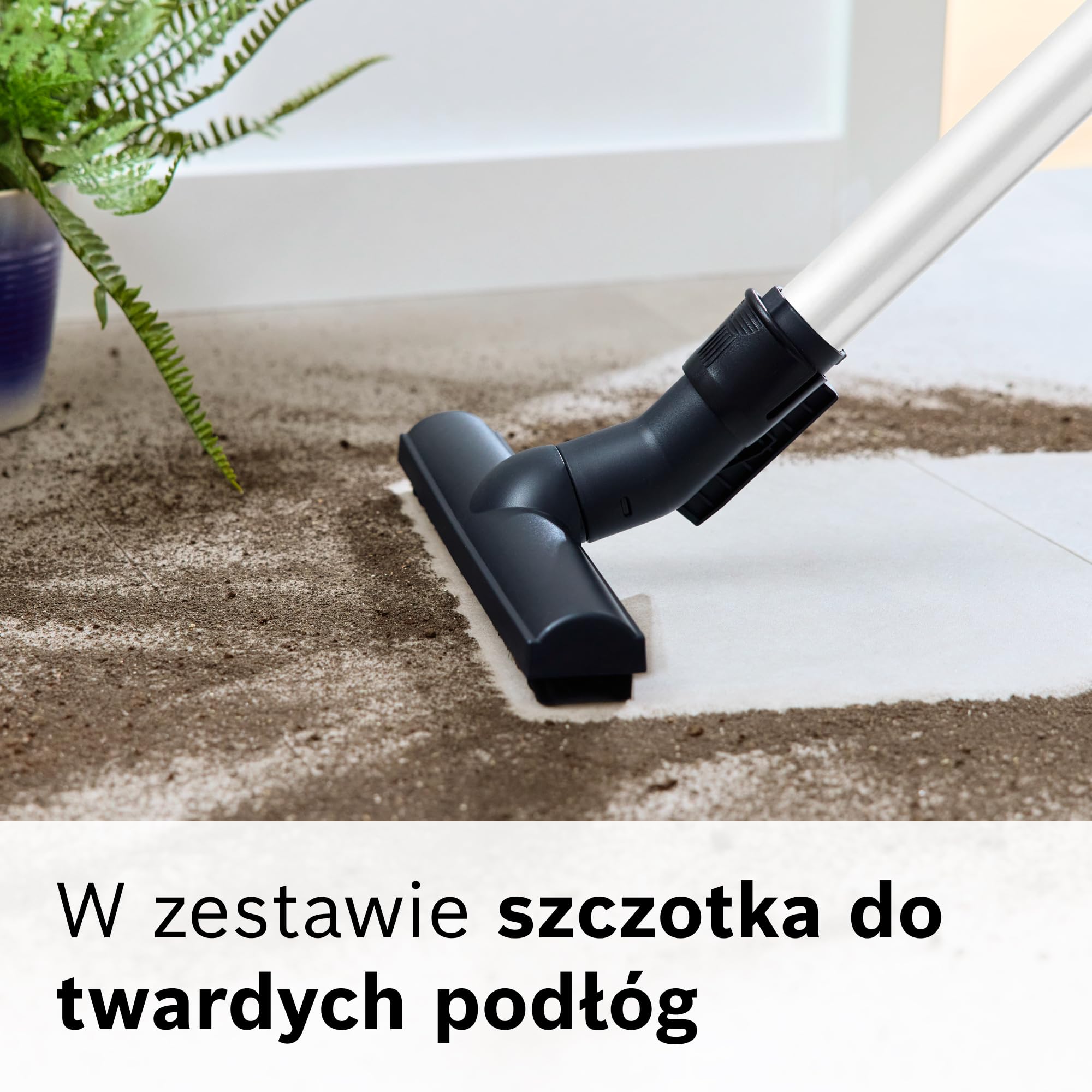 Bosch, odkurzacz workowy, cylindryczny, BGB6SIL1, 66 dB(A), filtr higieniczny HEPA, 10-letnia gwarancja na silnik, mocny, biały