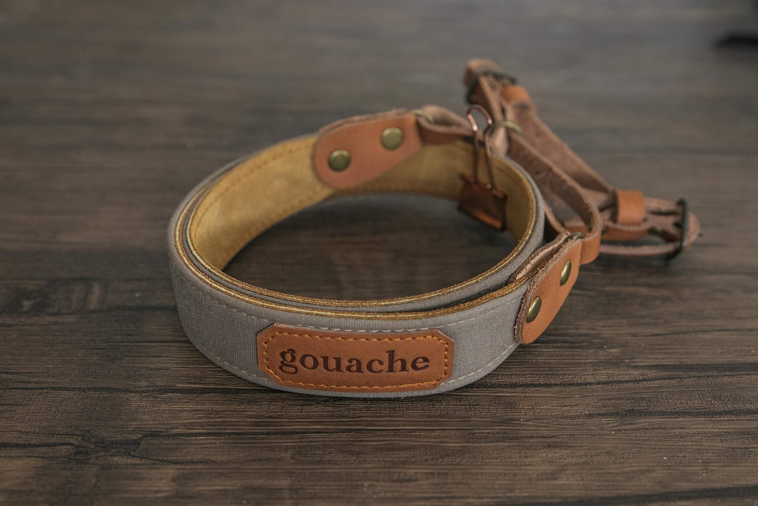 Handmade Waxed Canvas and Leather Camera Strap (Khaki) by Gouache Bags