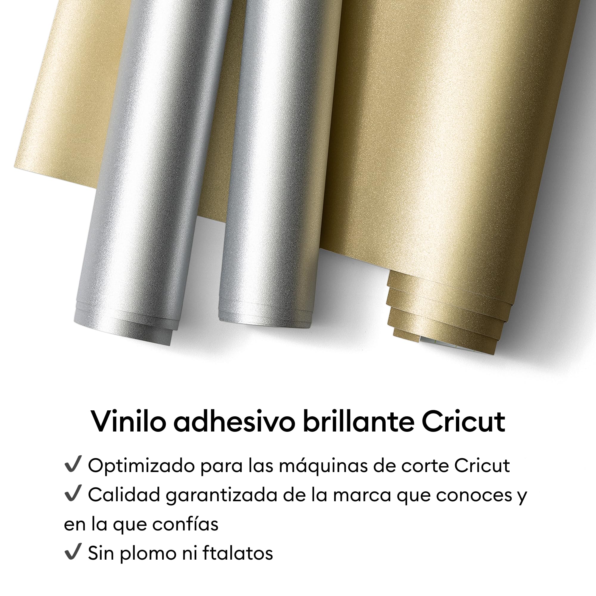 Cricut Vinilo brillante permanente, gama Party, 30,5 cm x 30,5 cm (12 in x 12 in), 10 uds.
