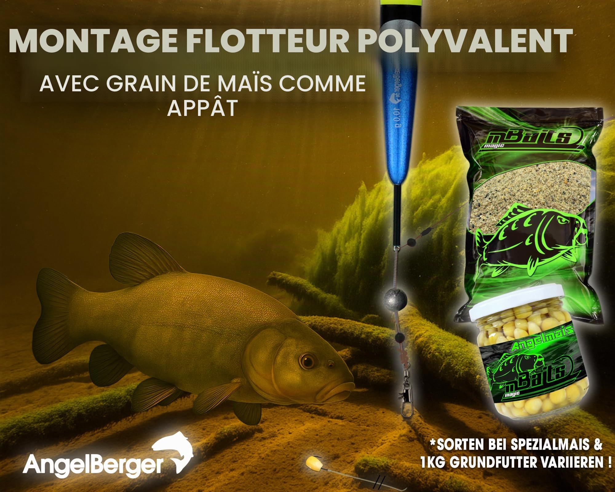 Énorme Kit de pêche complet Matériel de pêche Canne à pêche Appareil Tapis Épuisette Angel Kit complet
