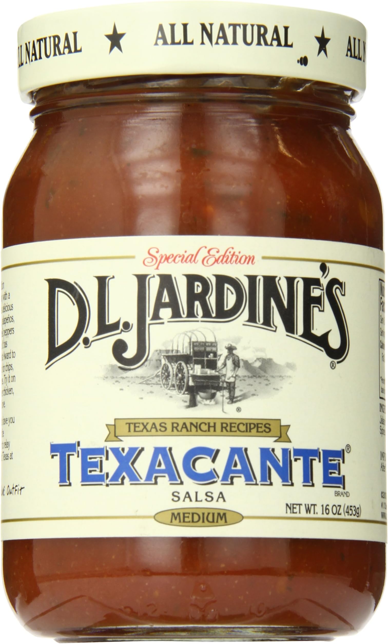 D.L. Jardine's Texacante Salsa, Medium, 16 Ounce (Pack of 6)