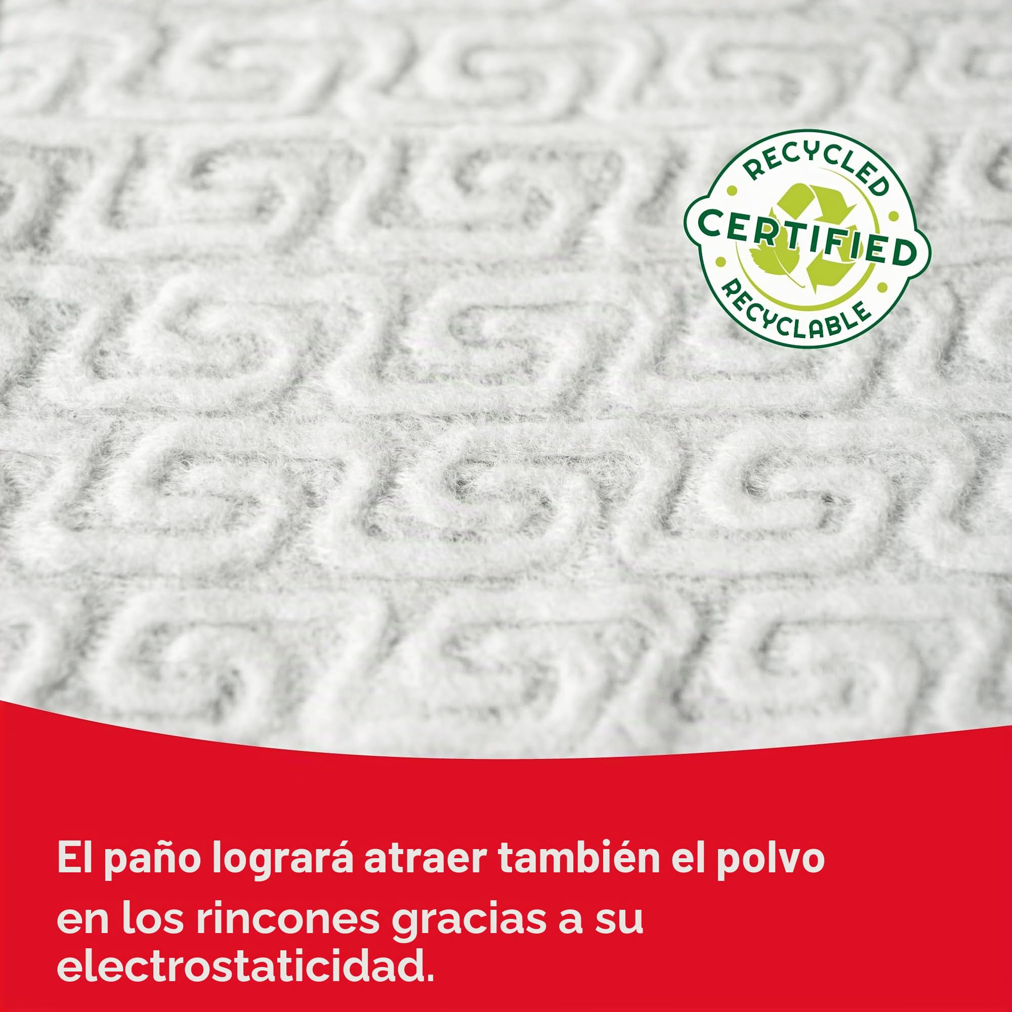 Tonkita Kit atrapapolvo con 10 repuestos, 1 Escoba con 10 paños para Suelo y Muebles, Mango Modular