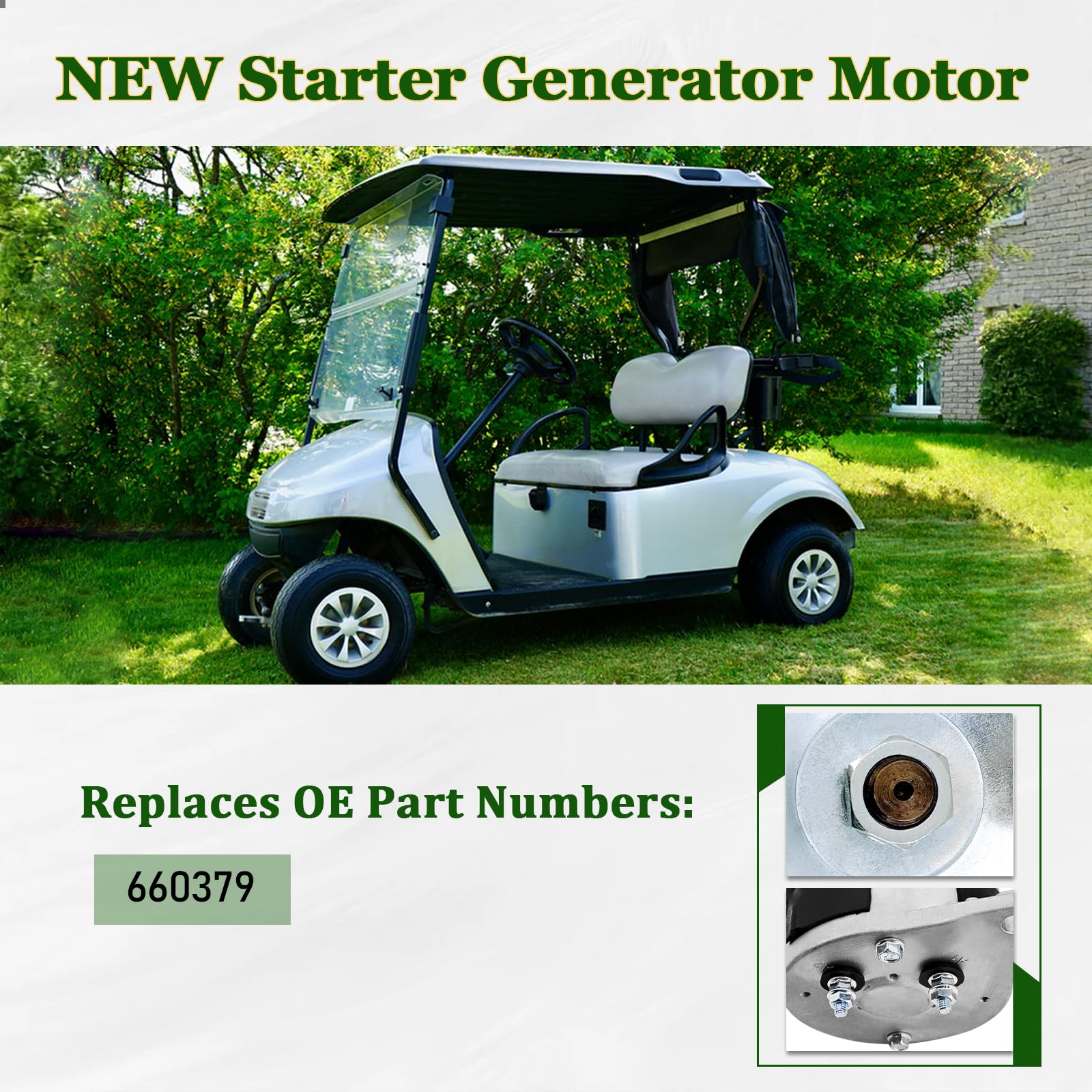 Amazon.com: 660379 Starter Generator Motor Compatible with EZGO