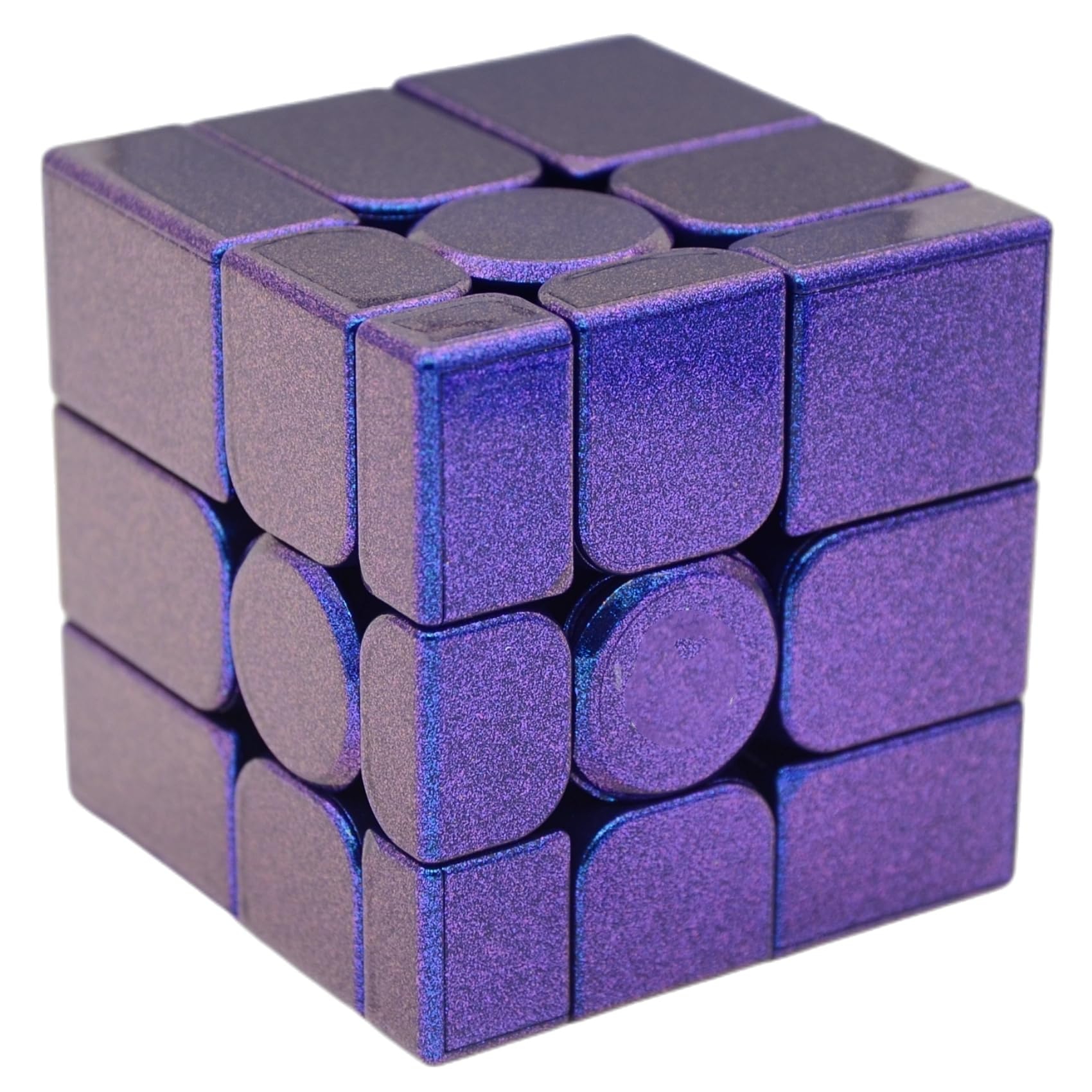Bukefuno GAN Mirror M UV 3x3 Speed Cube Gan 3x3 x 3 2022 Espejo Cubo Magnético GAN Mirror UV Puzzle Lila FarbCube (versión UV)