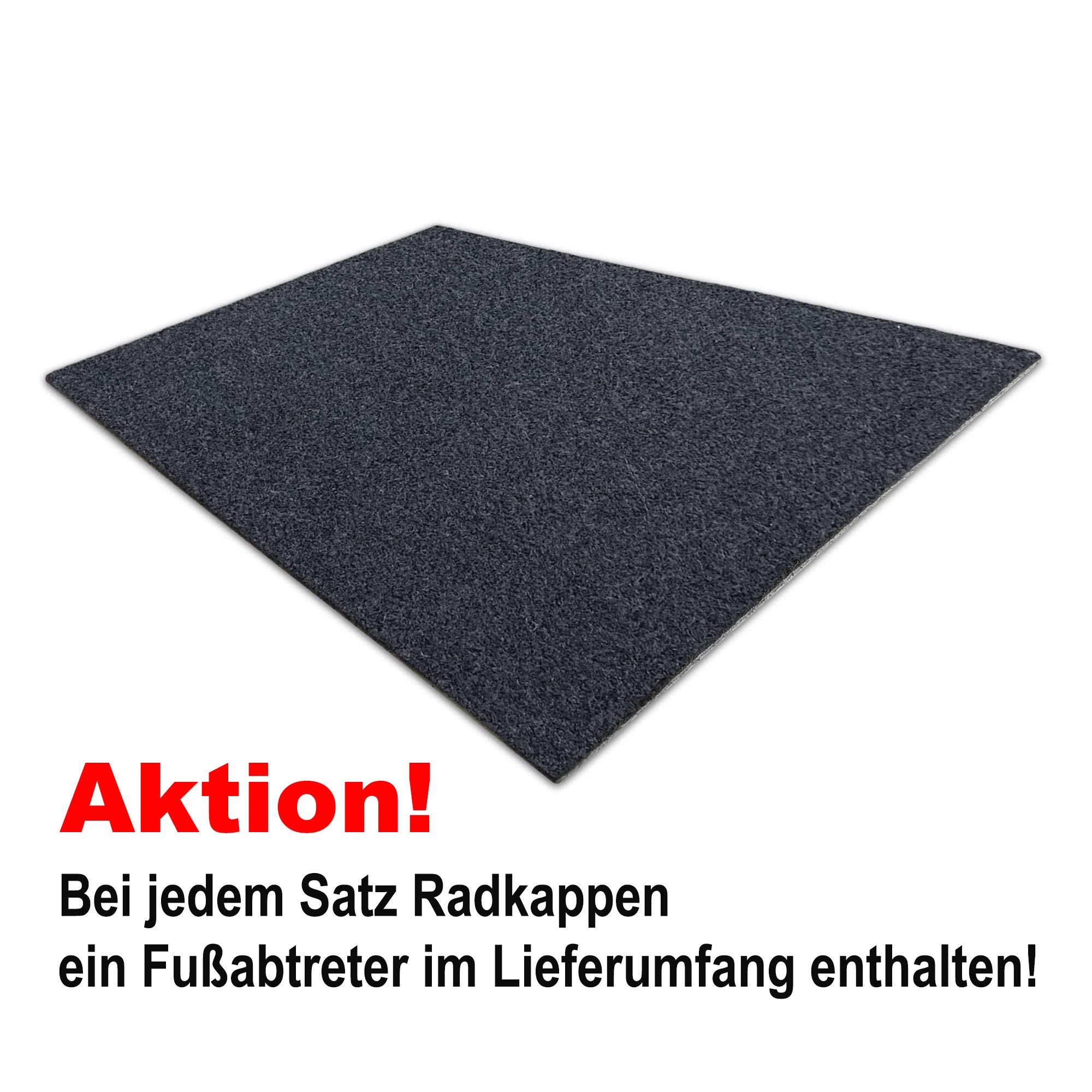 RADKAPPEN-Koenig 15 Zoll 15" RKK02 schwarz/Silber Radkappen Radzierblenden 4 Stück