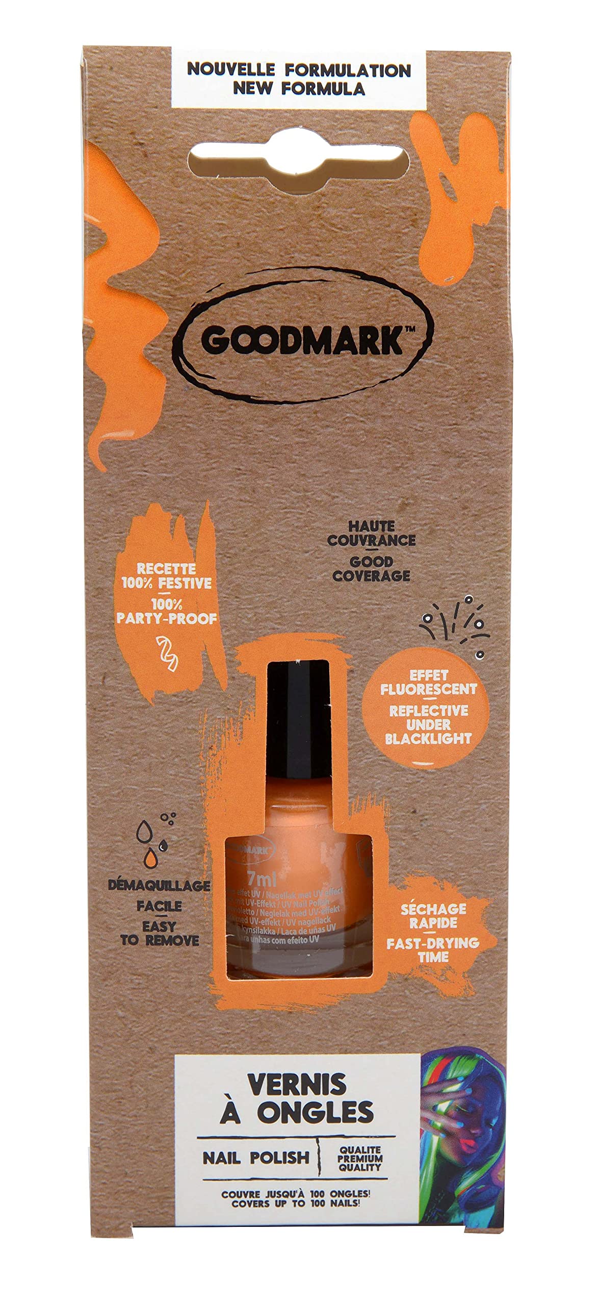 Goodmark02080643 Nail Varnish, Orange