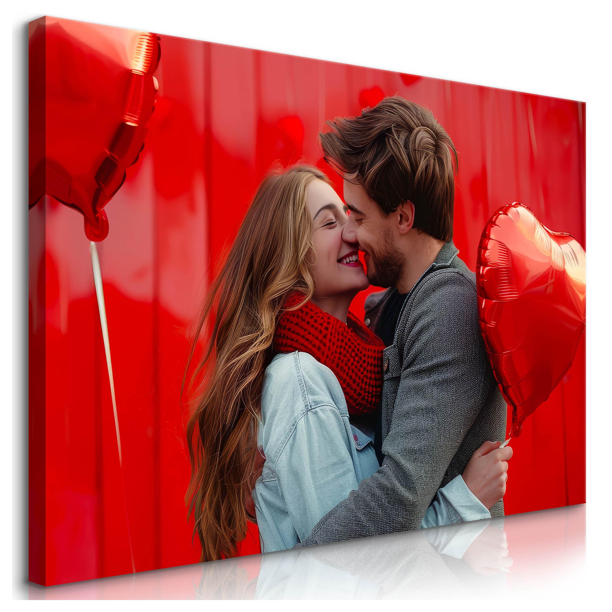 Muralo Personalisierte Leinwand mit eigenem Bild, Wandbild - 120x80 cm | Foto-Leinwandbild, hochauflösender Druck, lebendige Farben - ideal für Wohnzimmer und Schlafzimmer, Ein Geschenk fürs Leben