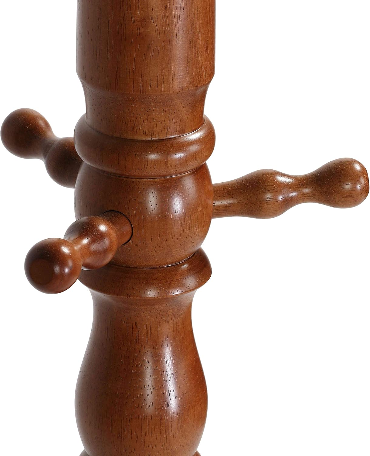Cortesi Home Rachel Wooden Swivel Coat Rack, Oak