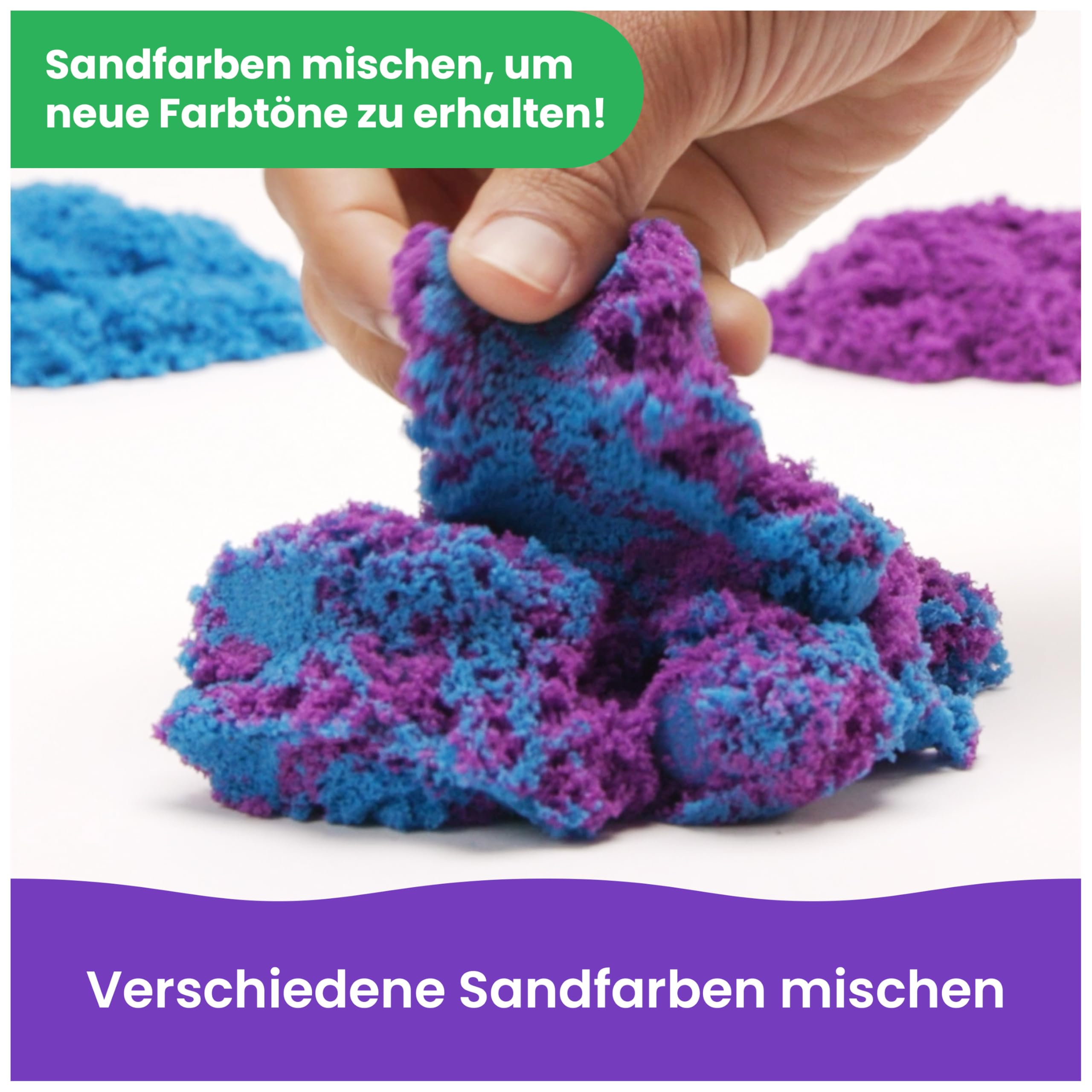 Kinetic Sand 5 kg Blau - original kinetischer Sand aus Schweden in Neon-Blau, entspricht Allen gesetzlichen Sicherheitsanforderungen, für Kindergarten und Therapie, Indoor-Sand für Kinder ab 3 Jahren
