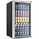Mini Fridge 130 Can Beverage Refrigerator Cooler, 3.2 Cu.Ft Drink Fridge forSoda Wine Beer, Digital Temperature Control 