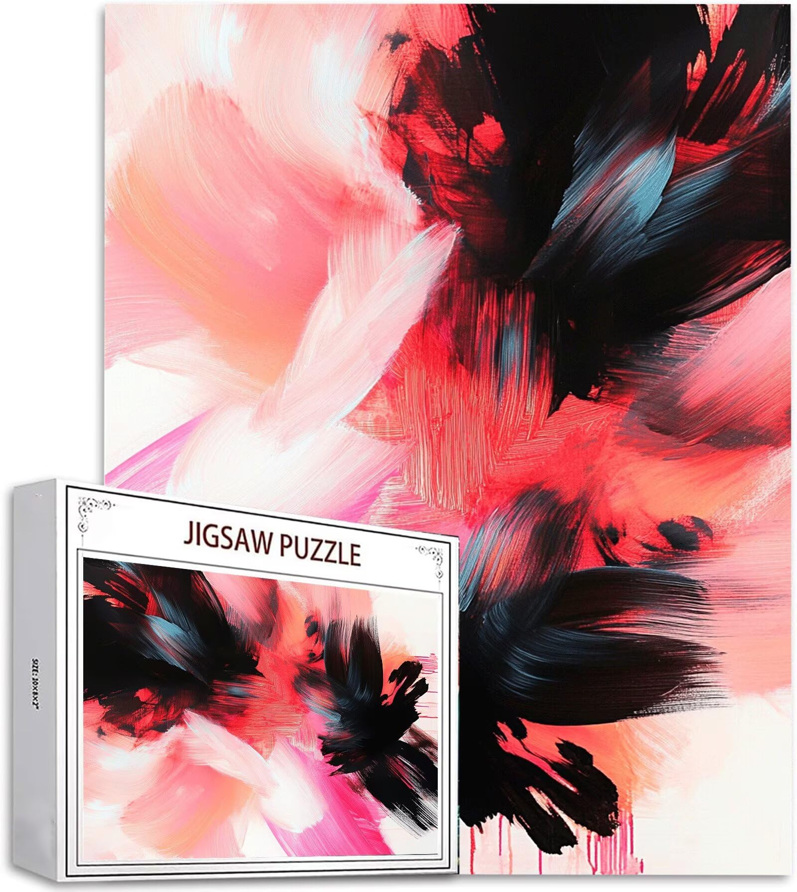 Puzzle 1500 Pièces Adultes Abstrait Puzzle Enfant, Puzzles pour Adultes Jeu éducatif Défi Jouets, Puzzles Paysage à Faire soi-même pour Décoration Murale la Maison, Jeux d'activités Familiales D-545