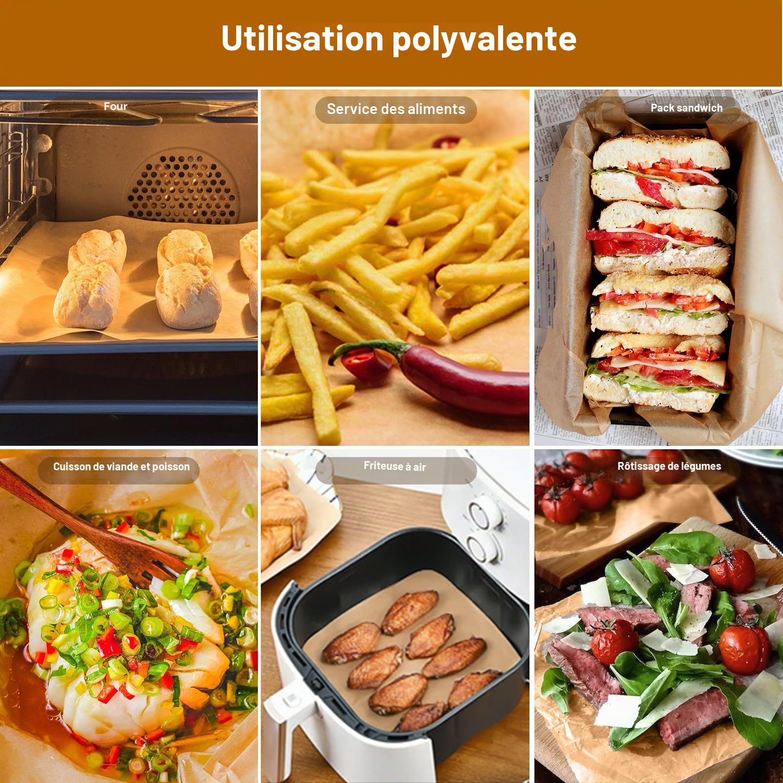 O2frepak Lot de 300 feuilles de papier sulfurisé prédécoupées antiadhésives 30x40cm,papier sulfurisé résistant à l'huile et imperméable,convient pour la cuisson des aliments,la cuisson,les grillades