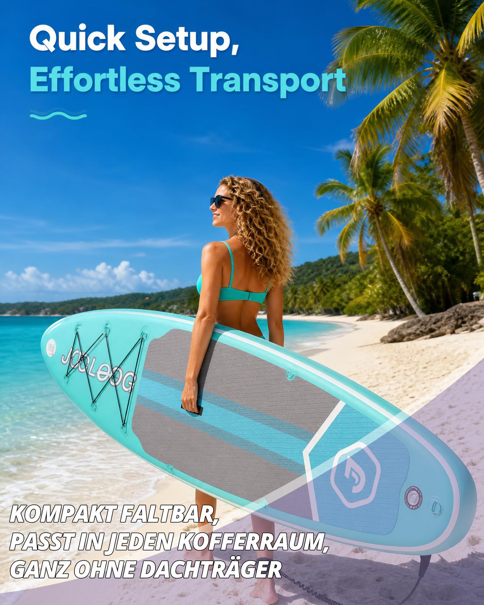 Premium Stand up Paddling Board mit Sitz, max. 200 kg | 320 × 81 × 15 cm Allround SUP Board für Anfänger & Fortgeschrittene, mit Universal-Kamerahalterung – geeignet für 2 Personen