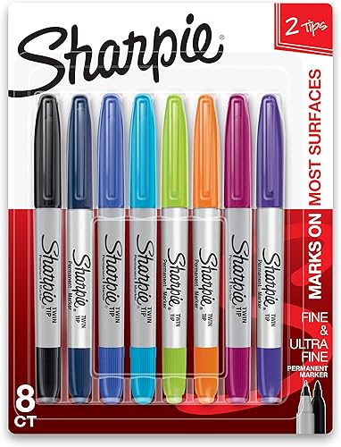 Miniatura 8 de Sharpie 32174PP marcadores permanentes de doble punta fina y ultra fina