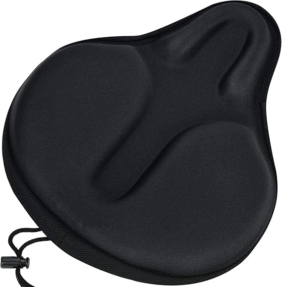 Bike Seat Cushion Exercise Bike Seat Cover Wide Foam & Extra Soft