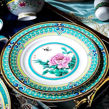 香蘭社謹製　和モダンAnd レアなボーンチャイナ食器セットです。 Amazon.co.jp: 高級ボーンチャイナ食器セット、チャイナプレートと