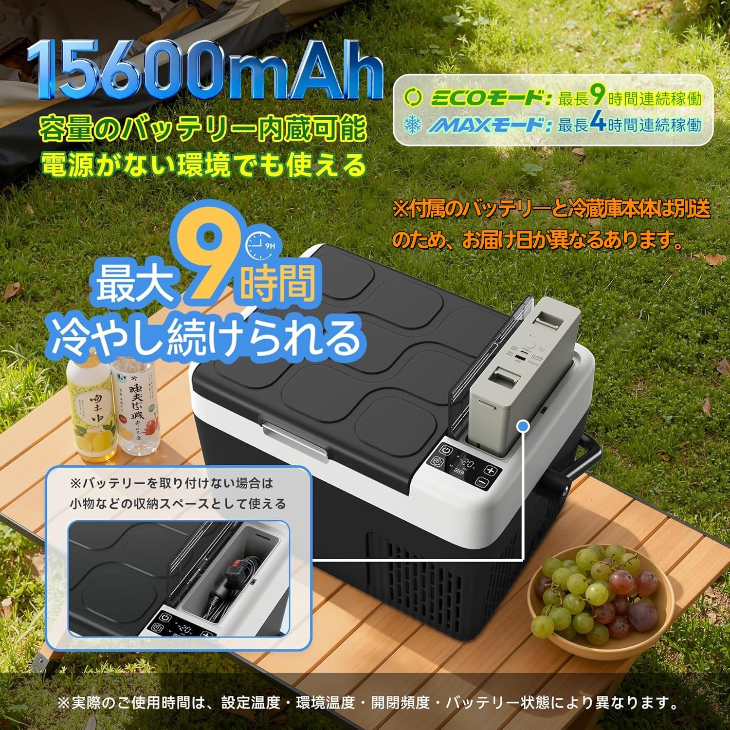 Amazon.co.jp: EUHOMY 車載冷蔵庫 12L ポータブル冷蔵庫 バッテリー
