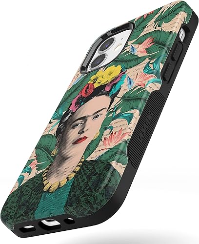 Miniatura 5 de Casely Funda para iPhone 12 Mini  Compatible con MagSafe  Encuentra tu musa  Funda floral Frida Kahlo con retrato
