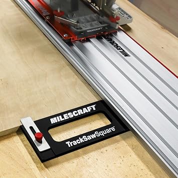 Milescraft 1410 Track Saw Square Track Saw Rail Square Guide, 90 Degree Cuts from Edge, Auto-Align, Rip Full Sheets Straight and Square, Fast Adjust, Exclusive for Milescraft 1409 TrackSawGuide